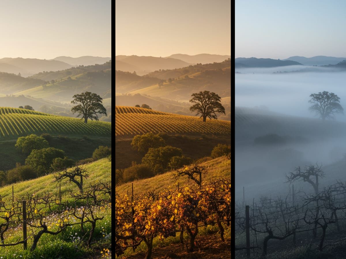 Sonoma Valley through different seasons showing our commitment