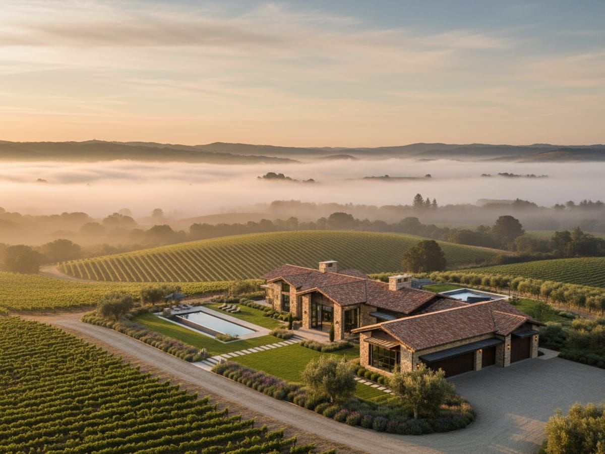 Beautiful Sonoma Valley home representing complete protection