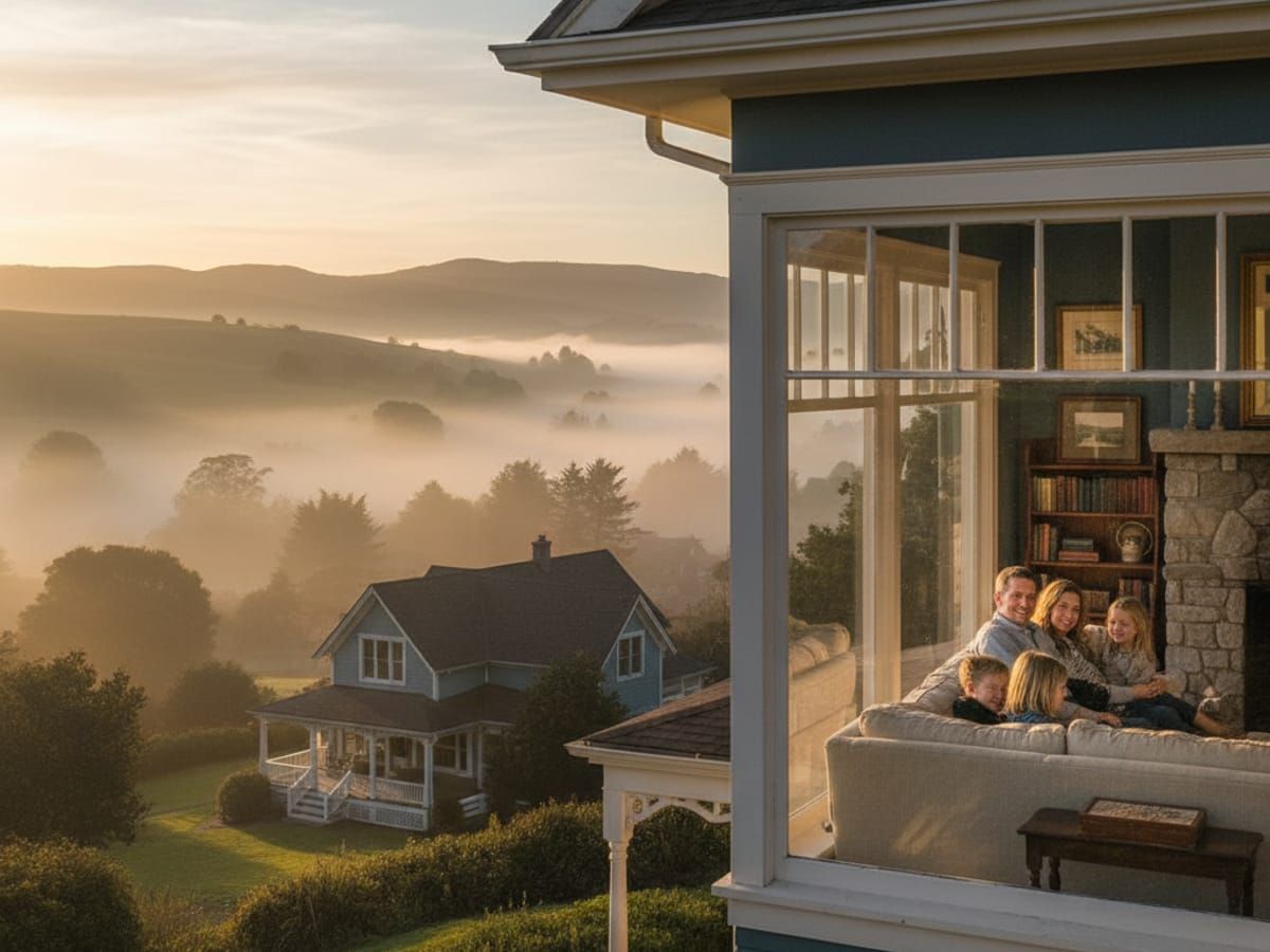 Petaluma family secure and peaceful in their charming home