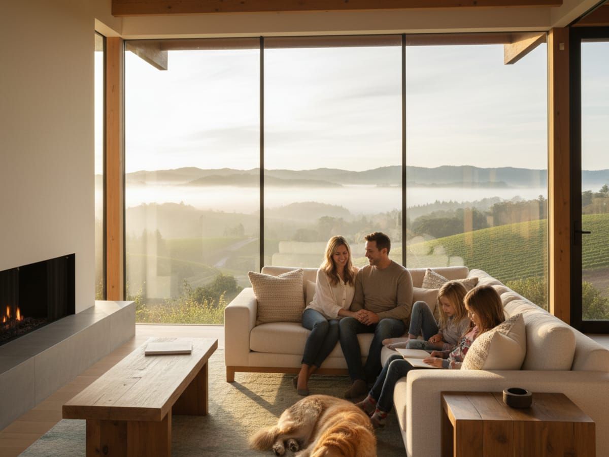 Santa Rosa family secure in their beautiful home with peace of mind